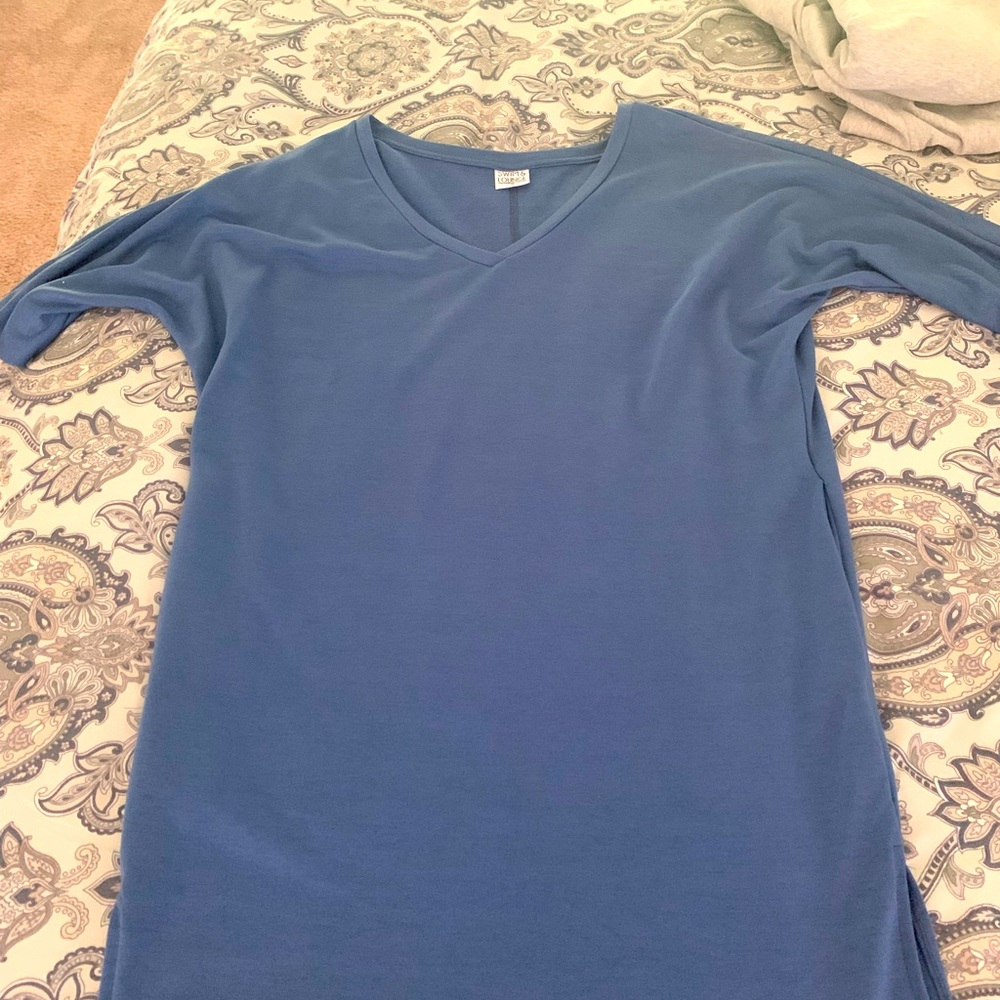 Blue beach cover-up